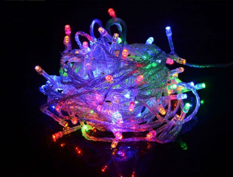 100 Ledli Renkli Yılbaşı Ağacı Işığı Led Ampül