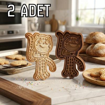 2Li Uzun Kuyruklu Kedi Hamur Şekillendirici Kurabiye Kalıbı Oyun Hamuru Kalıbı 6 5 cm