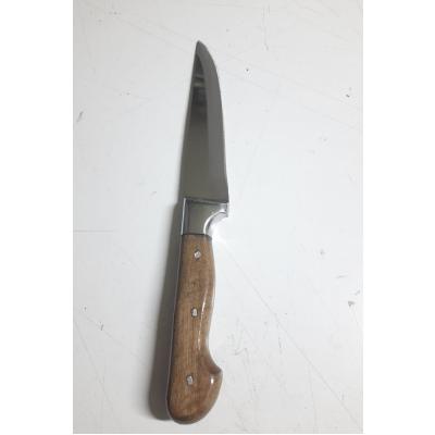 Ahşap Saplı 29 cm Kurban Bıçağı  Metalik Korumalı Yemek Mutfak Bıçağı No.2