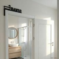 Banyo Yazılı Kapı Üstü Dekor