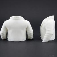 Beyaz Ceket Tasarımlı Makyaj Fırçalığı Masaüstü Kozmetik Düzenleyici