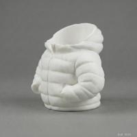 Beyaz Şişme Mont Puf Formlu Büyük Boy Makyaj Fırçalığı Masaüstü Kozmetik Düzenleyici