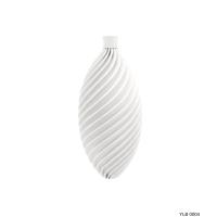 Beyaz Uzun Spiral Desenli Dekoratif Yılbaşı Süsü