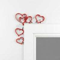 Büyük Kalp Desenli Kapı Köşe Dekoru