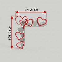 Büyük Kalp Desenli Kapı Köşe Dekoru