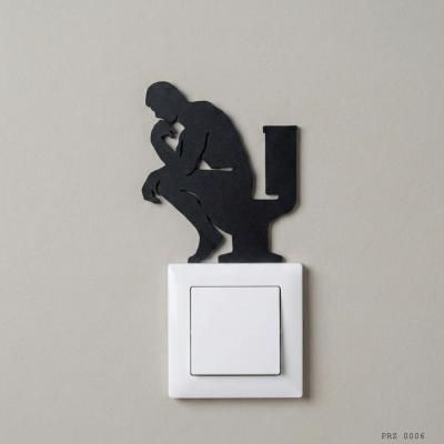 Tuvalette Düşünen Adam Thinker Man  Tuvalet Priz Süsü