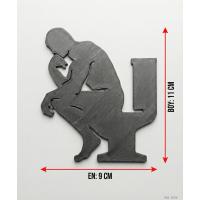 Tuvalette Düşünen Adam Thinker Man  Tuvalet Priz Süsü