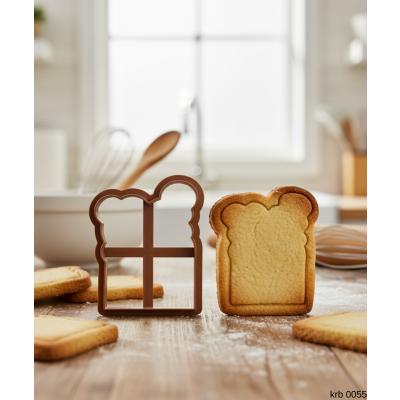 Ekmek Şeklinde Kurabiye Kalıbı Hamur Kesici Şeker ve Oyun Hamuru İçin Tek Parça Kalıp