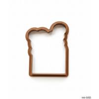 Ekmek Şeklinde Kurabiye Kalıbı Hamur Kesici Şeker ve Oyun Hamuru İçin Tek Parça Kalıp