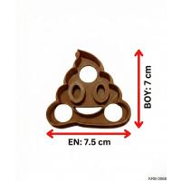 Emoji Figürlü Kurabiye Kalıbı Hamur Kesici  Mizah Temalı Şeker ve Oyun Hamuru İçin Tek Parça Kalıp