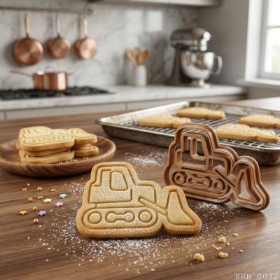 İş Makinesi Figürlü Hamur Şekillendirici Kurabiye Kalıbı Oyun Hamuru Kalıbı 8 cm