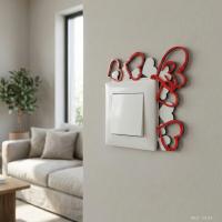 Kalp Desenli Anahtar Priz Dekoru