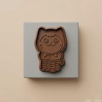 Kedi Figürlü Hamur Şekillendirici Kurabiye Kalıbı Oyun Hamuru Kalıbı 6 5 cm