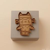 2Li Kedi Figürlü Hamur Şekillendirici Kurabiye Kalıbı Oyun Hamuru Kalıbı 6 5 cm