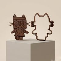 2Li Kedi Figürlü Hamur Şekillendirici Kurabiye Kalıbı Oyun Hamuru Kalıbı 6 5 cm