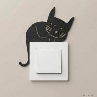 Kedi Silüet Anahtar Priz Dekoru