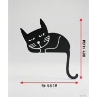 Kedi Silüet Anahtar Priz Dekoru