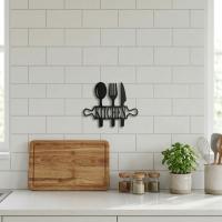 Kitchen Yazılı Mutfak Duvar Dekoru