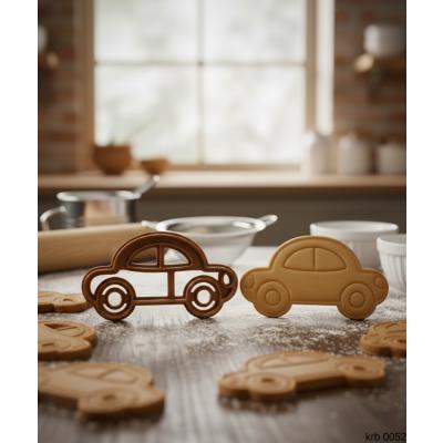 Minik Araba Figürlü Kurabiye Kalıbı ve Hamur Kesici Şeker ve Oyun Hamuru İçin Tek Parça Kalıp