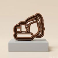 3Lü Paletli Ekskavatör Hamur Şekillendirici Kurabiye Kalıbı Oyun Hamuru Kalıbı 8 cm