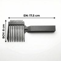 Saç Kesimi Şekillendirici Tarak Plastik Çift Taraflı Kademeli Düzgün Saç Kesme Tarağı