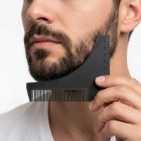 Sakal Şekillendirici Düzgün Sakal Kesme Tarağı Plastik Düzgün Sakal Kesme Şablonu C Sakal