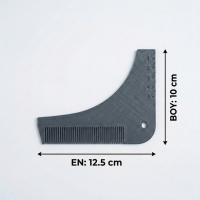 Sakal Şekillendirici Düzgün Sakal Kesme Tarağı Plastik Düzgün Sakal Kesme Şablonu C Sakal