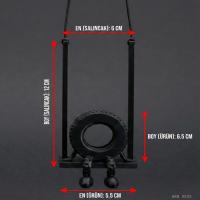 Salıncaklı Lastik Figürlü Dikiz Aynası Süsü Araç İçi Dekoratif Asma Aksesuar
