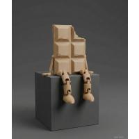 Sarkık Ayaklı Çikolata Dekor Biblo