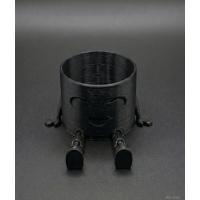 Sarkık Ayaklı Siyah Gülümseyen Büyük Boy Mini Saksı