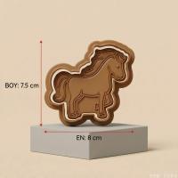 Sevimli Midilli Hamur Şekillendirici Kurabiye Kalıbı Oyun Hamuru Kalıbı 8 cm