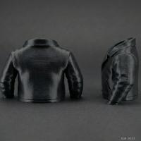 Siyah Ceket Tasarımlı Makyaj Fırçalığı Masaüstü Kozmetik Düzenleyici