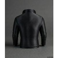 Siyah Fermuarlı Cepli Deri Ceket Formlu Makyaj Fırçalığı Masaüstü Kozmetik Düzenleyici