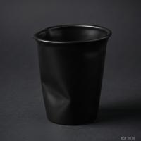 Siyah Modern Yamuk Formlu Bardak Kalemlik Masaüstü Plastik Düzenleyici