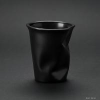 Siyah Modern Yamuk Formlu Bardak Kalemlik Masaüstü Plastik Düzenleyici