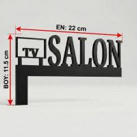 TV Salon Yazılı Kapı Üstü Dekor
