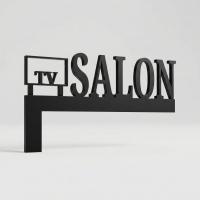 TV Salon Yazılı Kapı Üstü Dekor