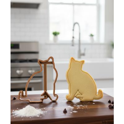 Kedi Figürlü Mini Boy Kurabiye Kalıbı Hamur Kesici Şeker ve Oyun Hamuru İçin Tek  Parça