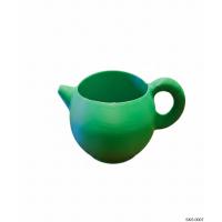 Yeşil Çaydanlık Şeklinde Mini Dekoratif Saksı 6 Cm Masa Üstü Ofis Dekoru