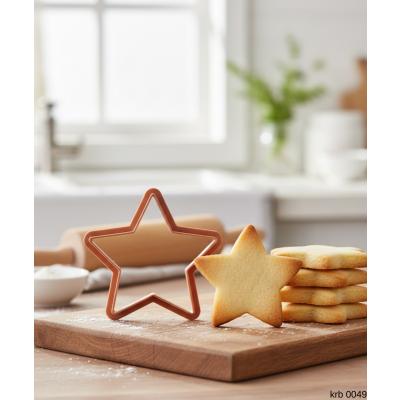 Yıldız Figürlü Kurabiye Kalıbı ve Hamur Kesici Şeker ve Oyun Hamuru İçin Tek Parça Kalıp
