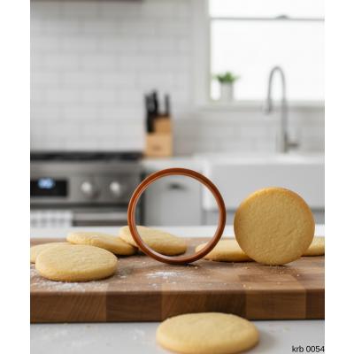 Yuvarlak Kurabiye Kalıbı ve Hamur Kesici Şeker ve Oyun Hamuru İçin Tek Parça Kalıp