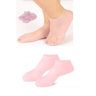 1 çift silikon jel topuk nemlendirici çorap ayak bakımı çatlama koruyucu krem çorabı