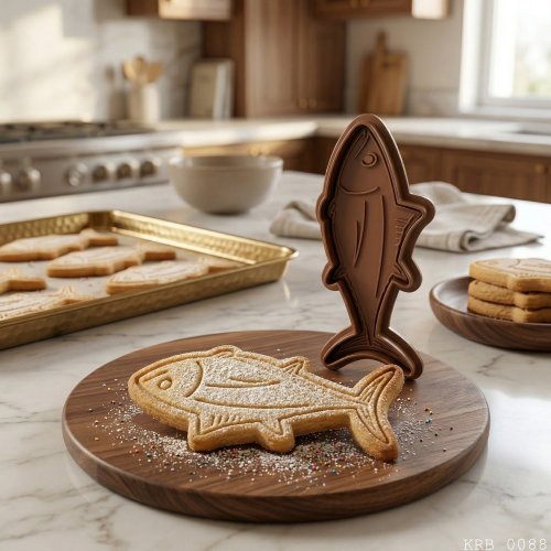 Balık Figürlü Hamur Şekillendirici Kurabiye Kalıbı Oyun Hamuru Kalıbı 11 5 cm