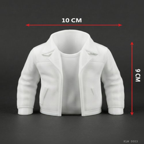 Beyaz Ceket Tasarımlı Kalemlik Masaüstü Plastik Düzenleyici