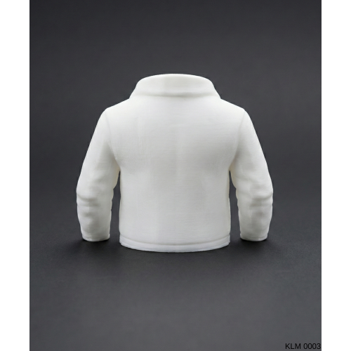 Beyaz Ceket Tasarımlı Makyaj Fırçalığı Masaüstü Kozmetik Düzenleyici