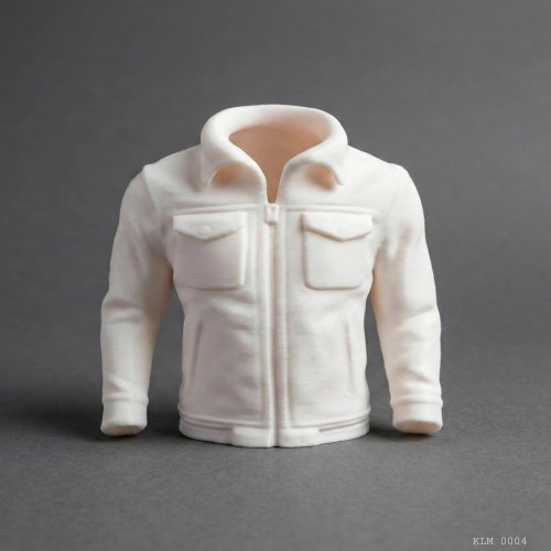 Beyaz Fermuarlı Cepli Deri Ceket Formlu Makyaj Fırçalığı Masaüstü Kozmetik Düzenleyici