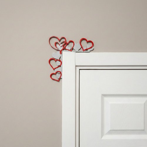 Büyük Kalp Desenli Kapı Köşe Dekoru