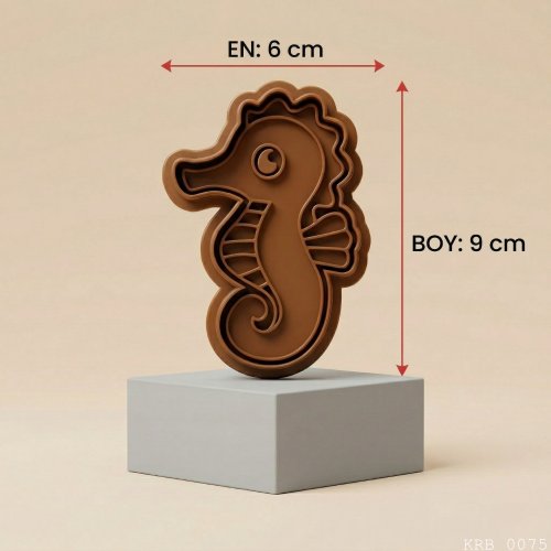 Denizatı Figürlü Hamur Şekillendirici Kurabiye Kalıbı Oyun Hamuru Kalıbı 9 cm