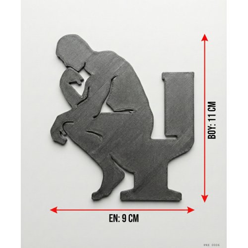 Tuvalette Düşünen Adam Thinker Man  Tuvalet Priz Süsü