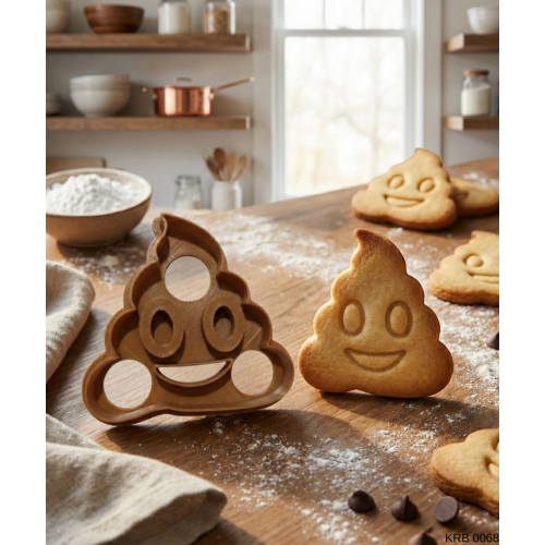 Emoji Figürlü Kurabiye Kalıbı Hamur Kesici  Mizah Temalı Şeker ve Oyun Hamuru İçin Tek Parça Kalıp